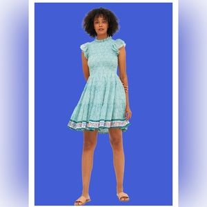 Oliphant Smocked Flirty Short dress